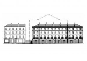 Blueprint of Cheltenham town regeneration from cinema to housing