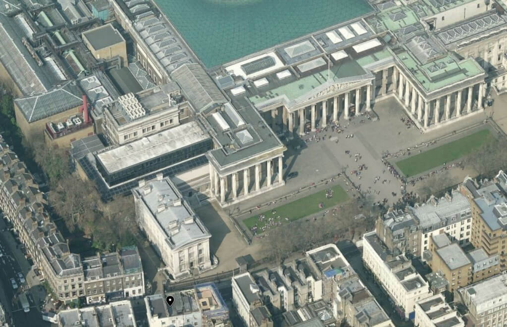 Aerial shot of Central London planning application